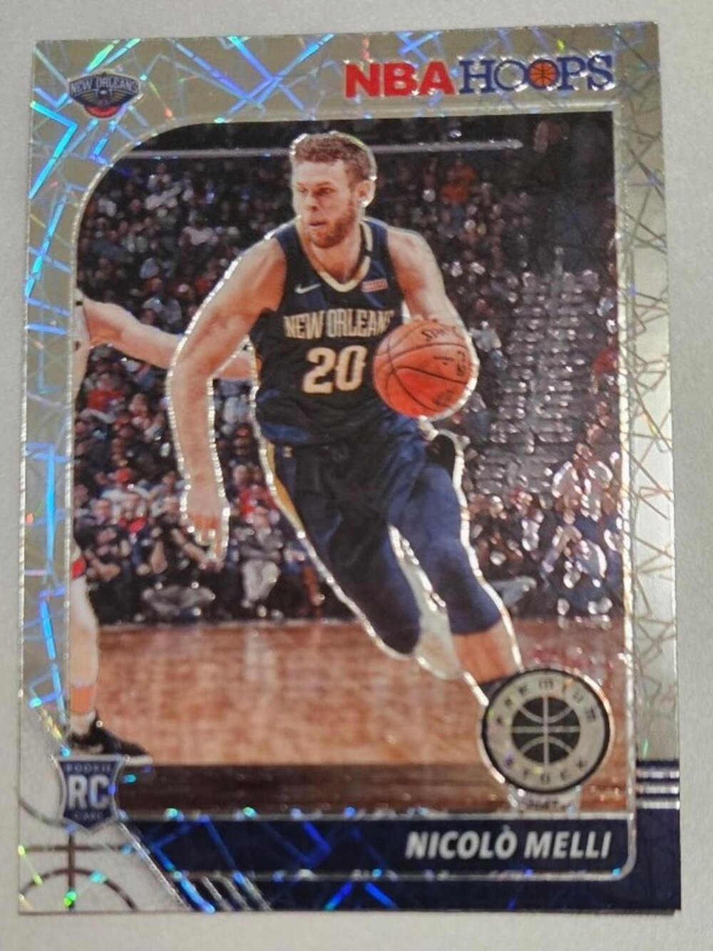 2019-20 NBA Hoops Premium Stock Prizms Laser RC Nicolo Melli Rookie Prizm